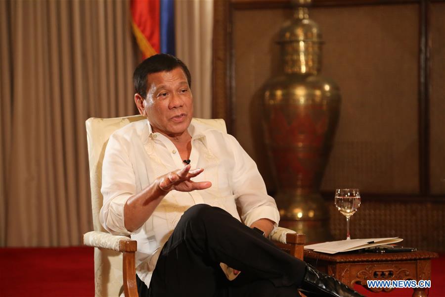 PHILIPPINES-MANILA-DUTERTE-INTERVIEW