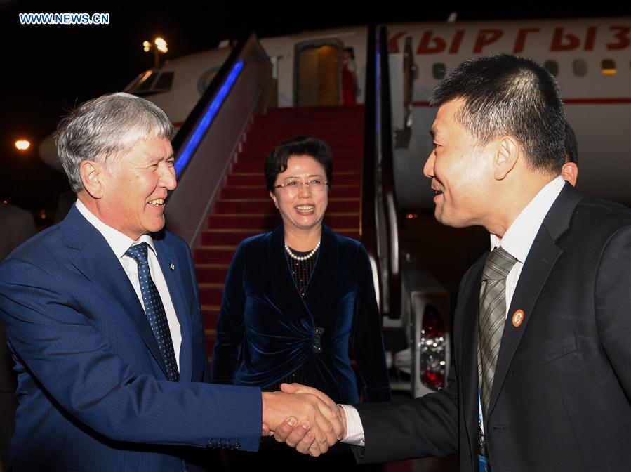 (BRF)CHINA-BELT AND ROAD FORUM-KYRGYZ PRESIDENT-ARRIVAL (CN)