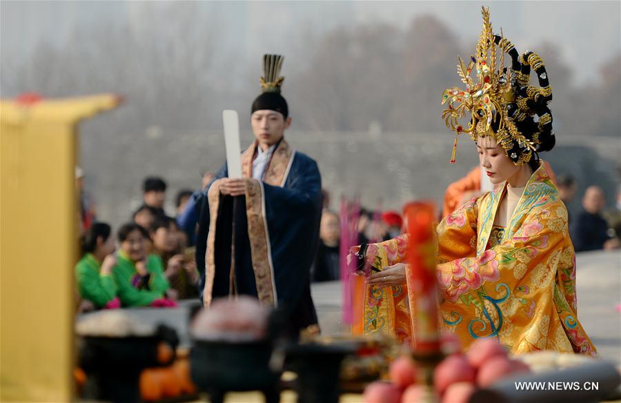 CHINA-XI'AN-WINTER SOLSTICE-WORSHIP CEREMONY (CN)