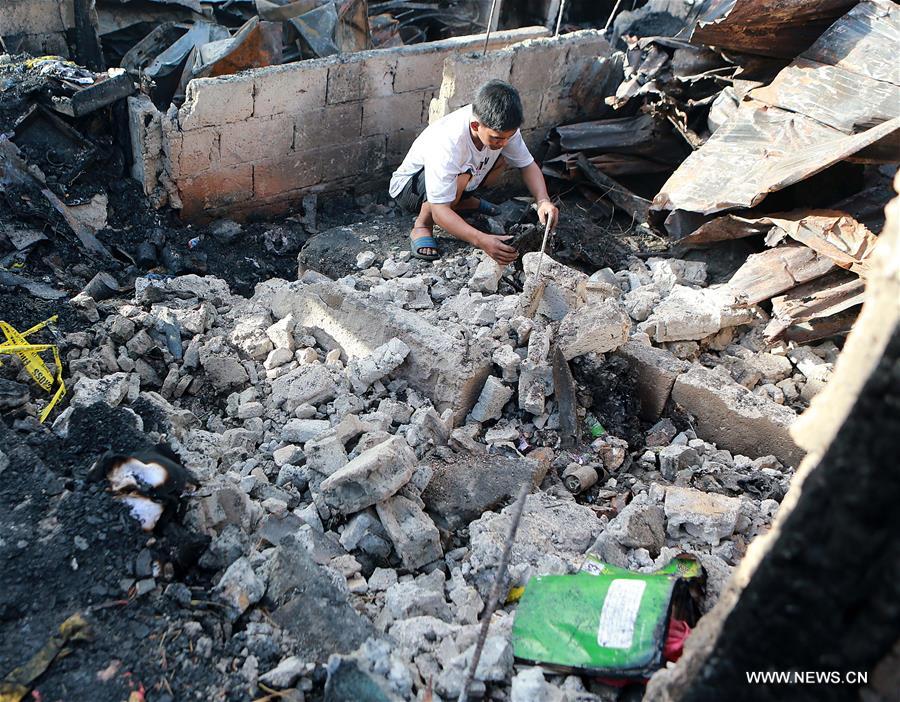 PHILIPPINES-QUEZON CITY-FIRE-AFTERMATH