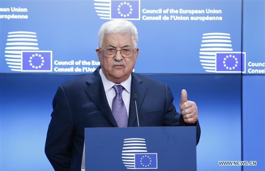 BELGIUM-BRUSSELS-EU-PALESTINE-ABBAS-VISIT