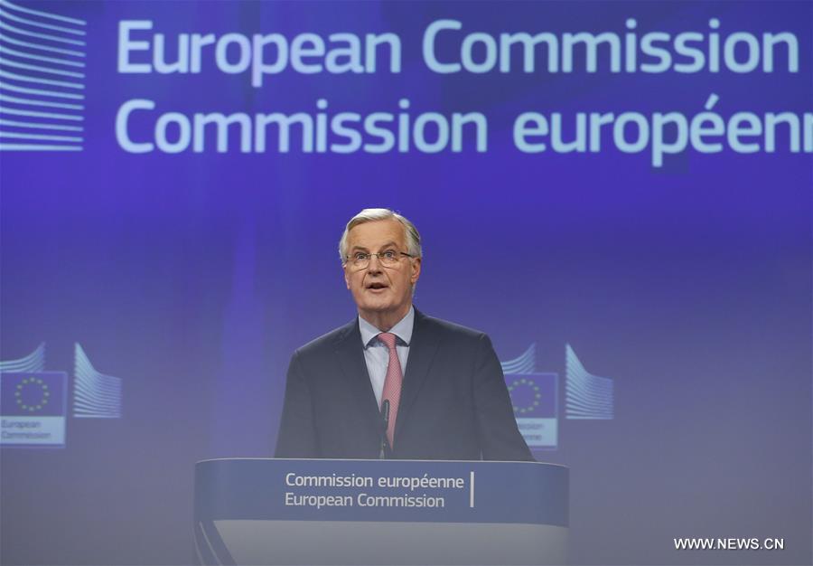 BELGIUM-BRUSSELS-EU-BREXIT-BARNIER-PRESS CONFERENCE