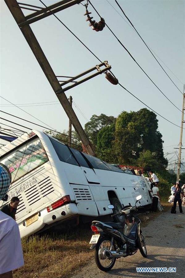 THAILAND-BANGKOK-TOUR BUS ACCIDENT