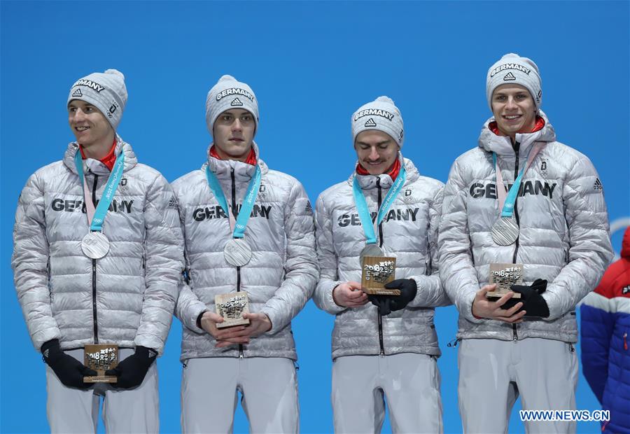 (SP)OLY-SOUTH KOREA-PYEONGCHANG-SKI JUMPING-MEN'S TEAM-MEDAL CEREMONY