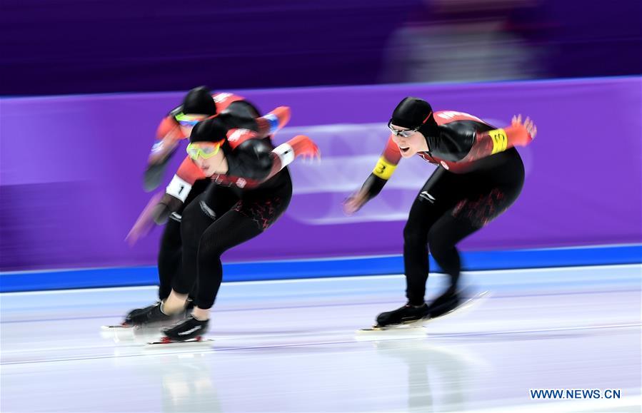 (SP)OLY-SOUTH KOREA-PYEONGCHANG-SPEED SKATING-LADIES' TEAM PURSUIT