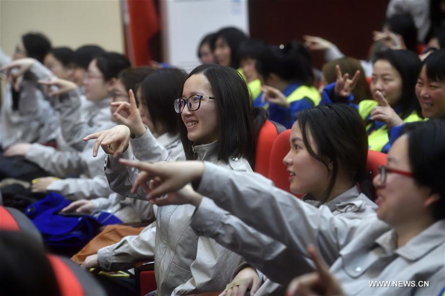 CHINA-BEIJING-PEKING OPERA-WOMEN'S DAY-WORKER-VISIT (CN)