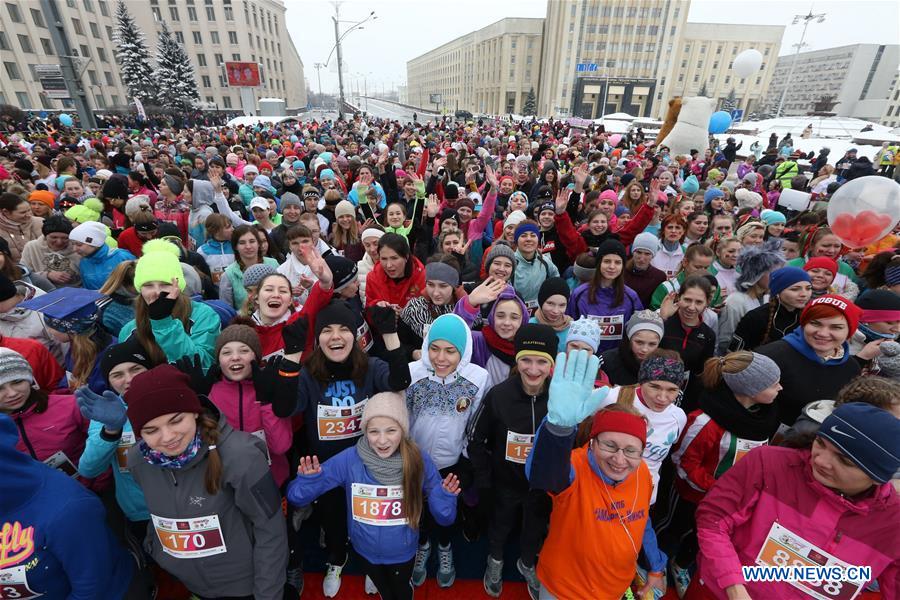 BELARUS-MINSK-WOMEN'S DAY-"BEAUTY RUN" 