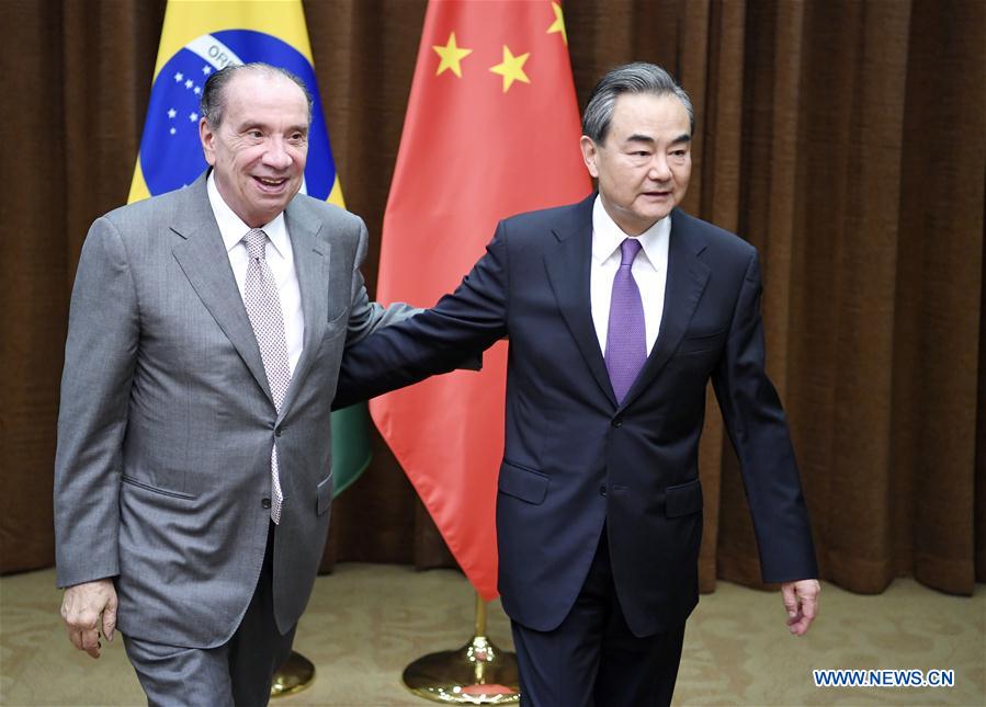 CHINA-BEIJING-WANG YI-BRAZILIAN FM-MEETING (CN)