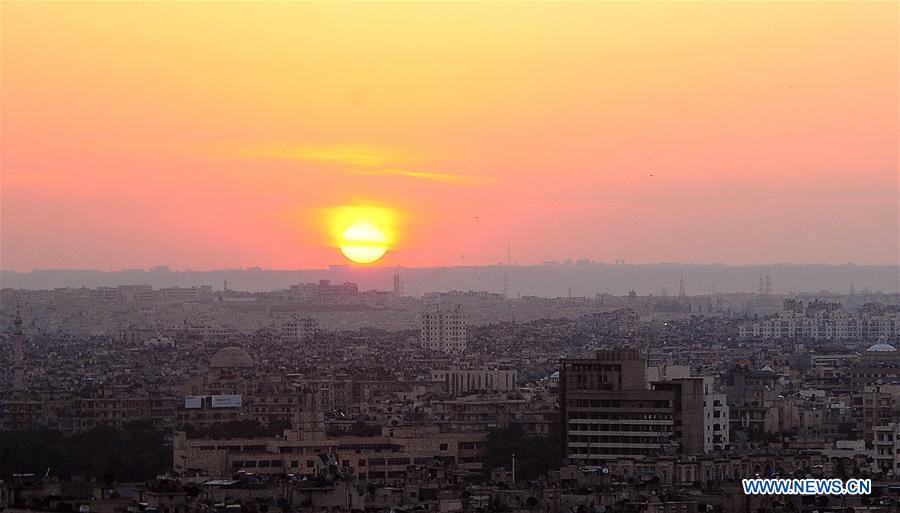 SYRIA-ALEPPO-SUNRISE