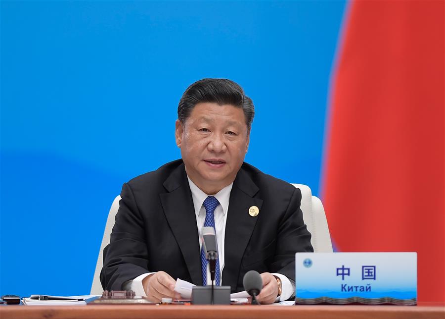 (SCO SUMMIT) CHINA-QINGDAO-XI JINPING-SCO-SUMMIT (CN)