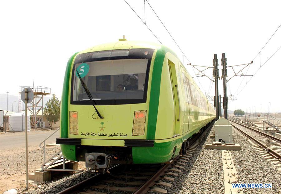 SAUDI ARABIA-MECCA-LIGHT RAIL-TESTING