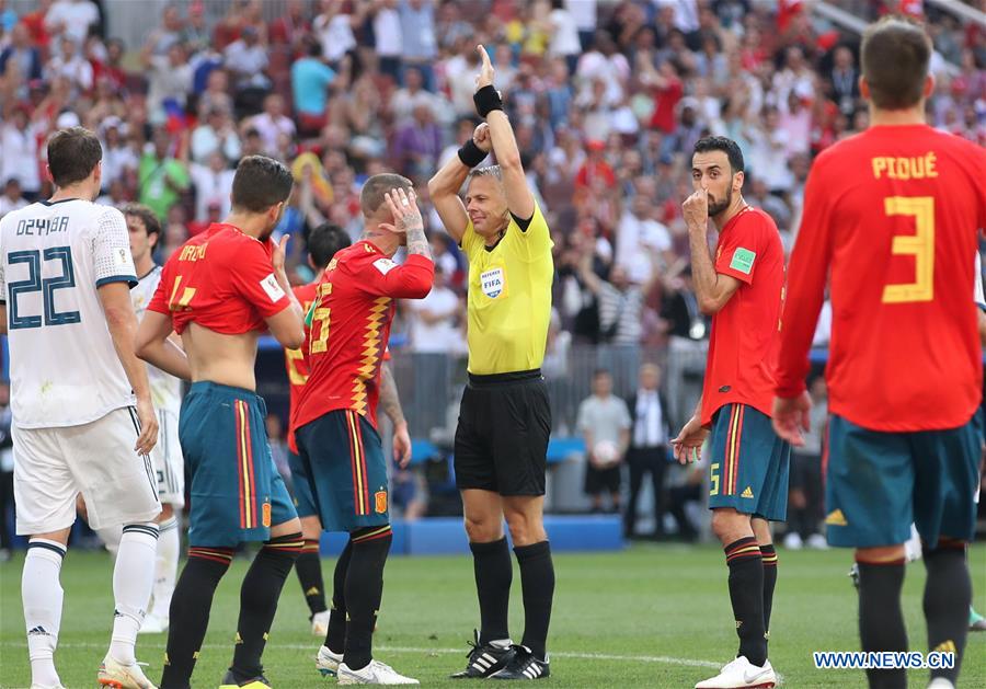 (SP)RUSSIA-MOSCOW-2018 WORLD CUP-ROUND OF 16-SPAIN VS RUSSIA