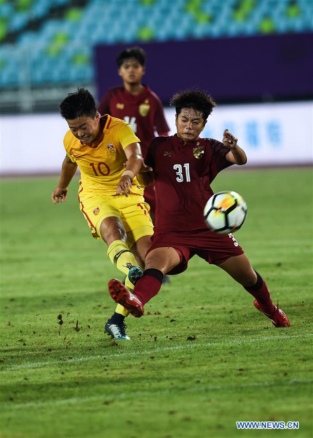 (SP)CHINA-DUYUN-FOOTBALL-INTERNATIONAL WOMEN'S YOUTH