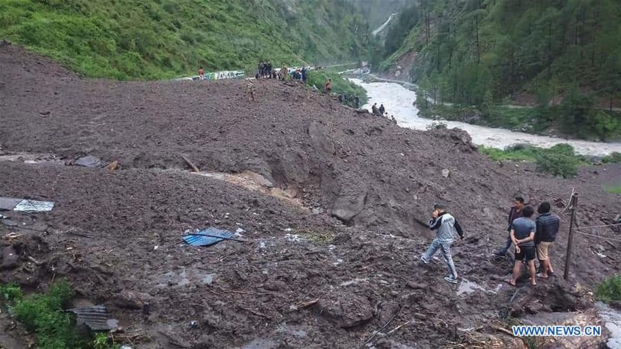 NEPAL-RASUWA-LANDSLIDE