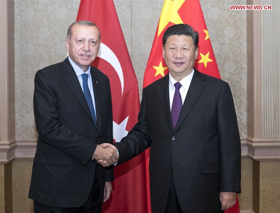 SOUTH AFRICA-JOHANNESBURG-CHINA-XI JINPING-TURKEY-ERDOGAN-MEETING