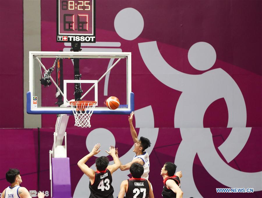 (SP)INDONESIA-JAKARTA-ASIAN GAMES-BASKETBALL-CHINESE TAIPEI VS JAPAN