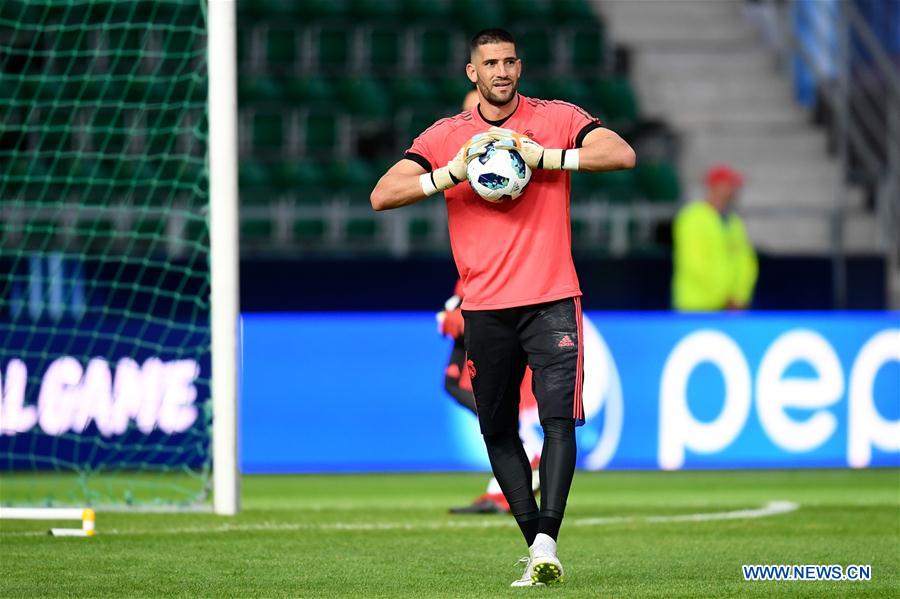 (SP)ESTONIA-TALLINN-UEFA SUPER CUP-REAL MADRID-TRAINING