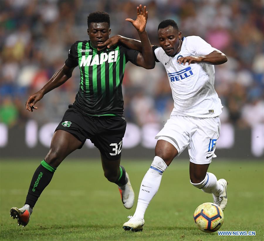 (SP)ITALY-REGGIO EMILIA-SOCCER-SERIE A-INTER MILAN VS SASSUOLO