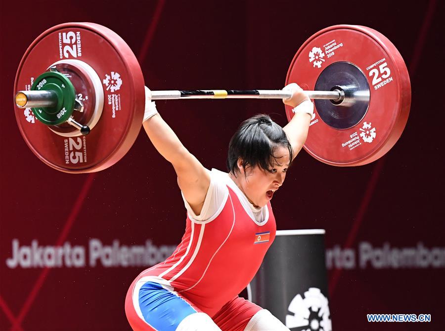 (SP)INDONESIA-JAKARTA-ASIAN GAMES-WEIGHTLIFTING