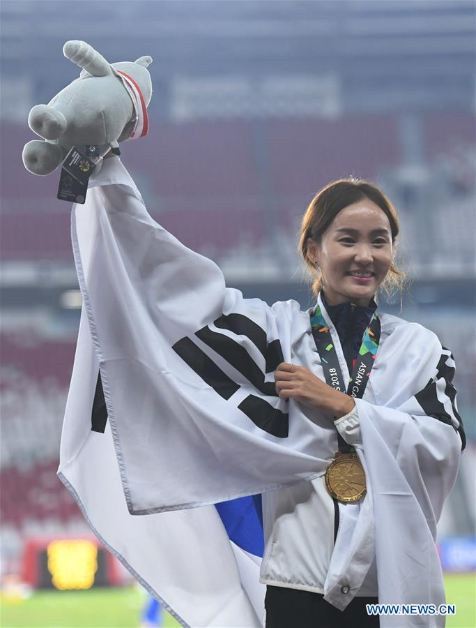 (SP)INDONESIA-JAKARTA-ASIAN GAMES-ATHLETICS-WOMEN'S 100M HURDLES