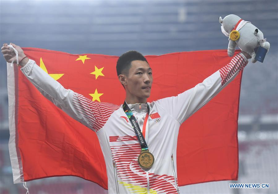 (SP)INDONESIA-JAKARTA-ASIAN GAMES-ATHLETICS-MEN'S LONG JUMP