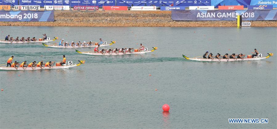 (SP)INDONESIA-PALEMBANG-ASIAN GAMES-MEN'S CANOE TBR 1000M-FINAL