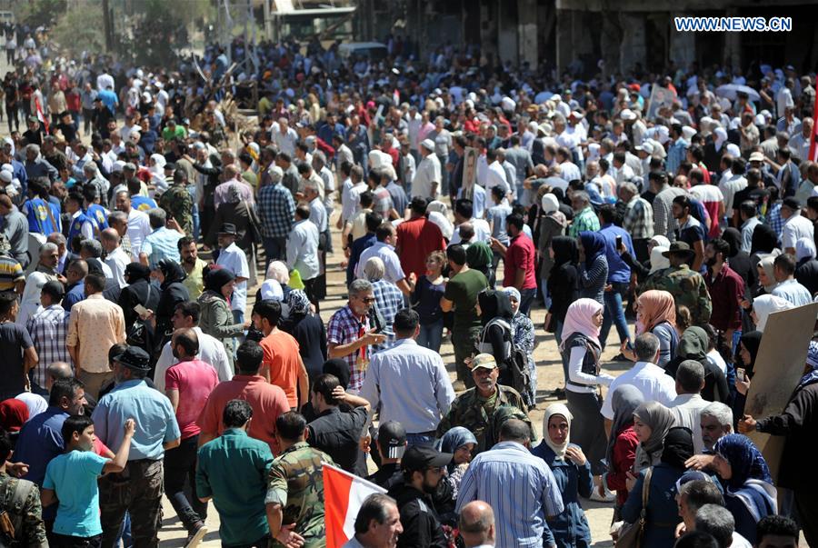 SYRIA-DAMASCUS-DARAYA-RETURN HOME