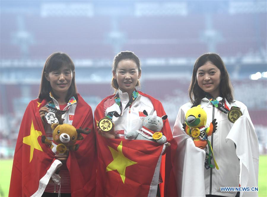 (SP)INDONESIA-JAKARTA-ASIAN GAMES-ATHLETICS-WOMEN'S 20KM WALK