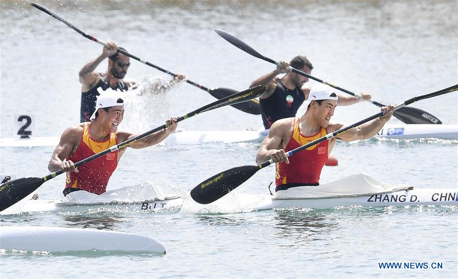 (SP)INDONESIA-PALEMBANG-ASIAN GAMES-MEN'S KAYAK DOUBLE (K2) 1000M