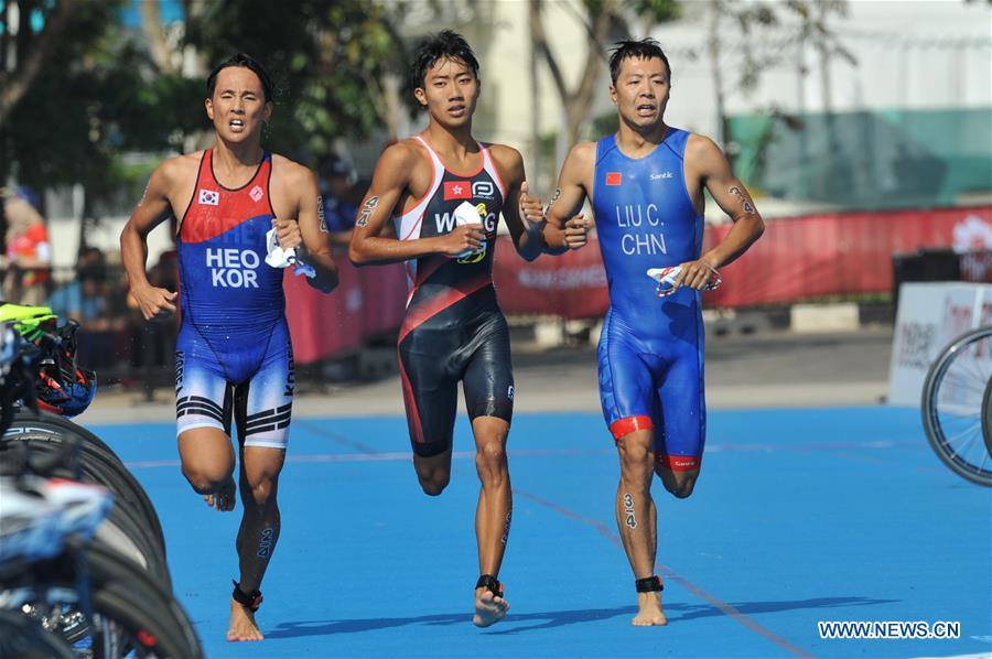 (SP)INDONESIA-PALEMBANG-ASIAN GAMES-TRIATHLON