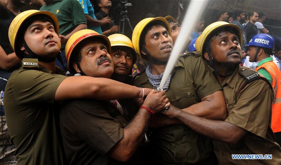 INDIA-KOLKATA-FIRE AT MARKET