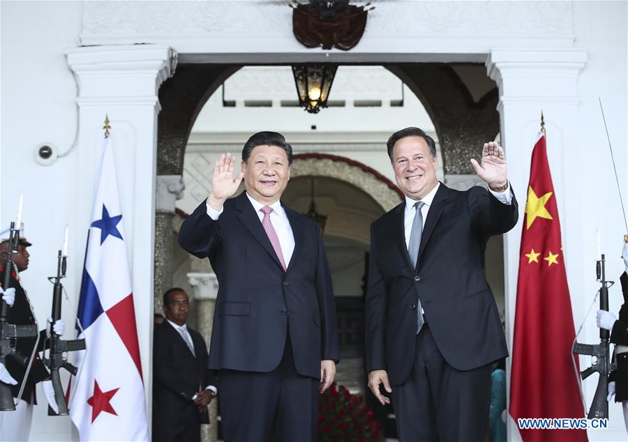 PANAMA-CHINA-XI JINPING-JUAN CARLOS VARELA-TALKS