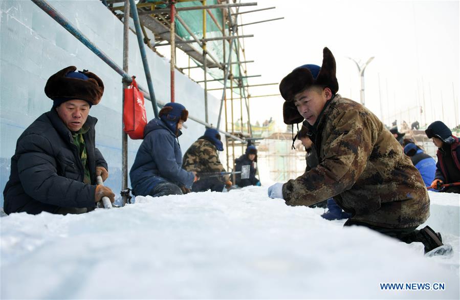 CHINA-HARBIN-SNOW WORLD THEME PARK-CONSTRUCTION(CN)