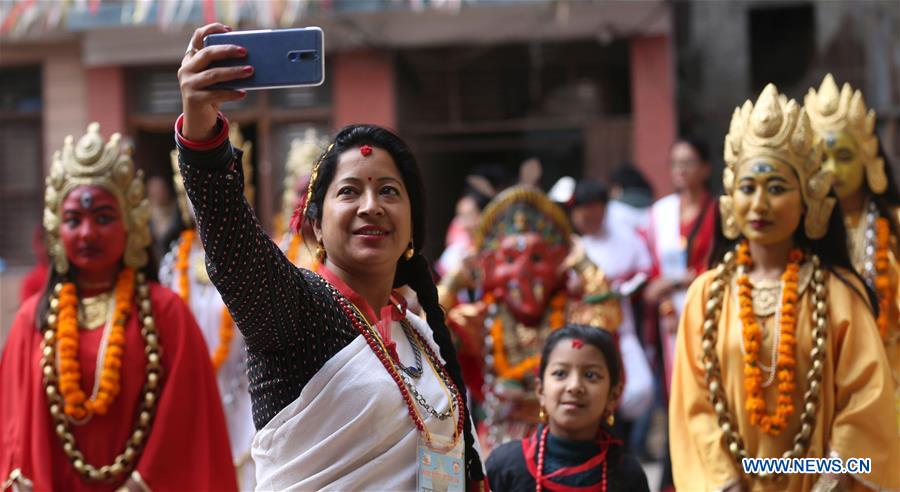 NEPAL-KATHMANDU-FESTIVAL-YOMARI PUNHI