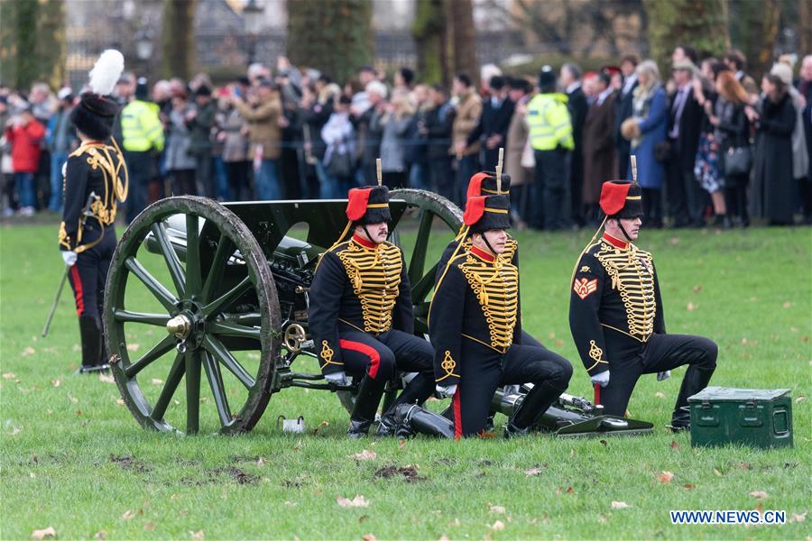 BRITAIN-LONDON-ACCESSION DAY-QUEEN ELIZABETH II-ROYAL GUN SALUTES