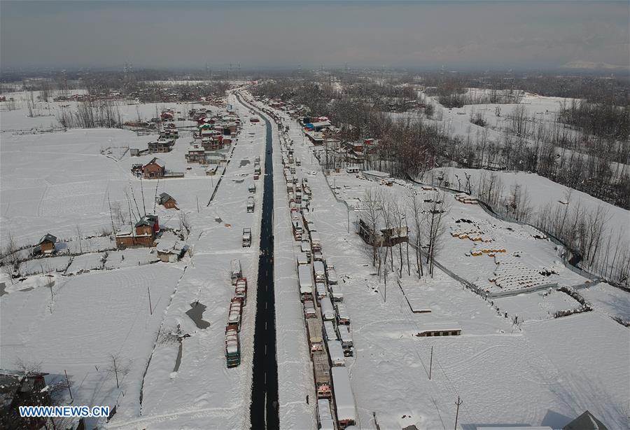 KASHMIR-SRINAGAR-AVALANCHE-POLICE POST