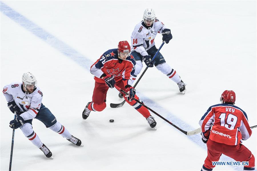 (SP)RUSSIA-MOSCOW-ICE HOCKEY-KHL-CSKA VS SLOVAN