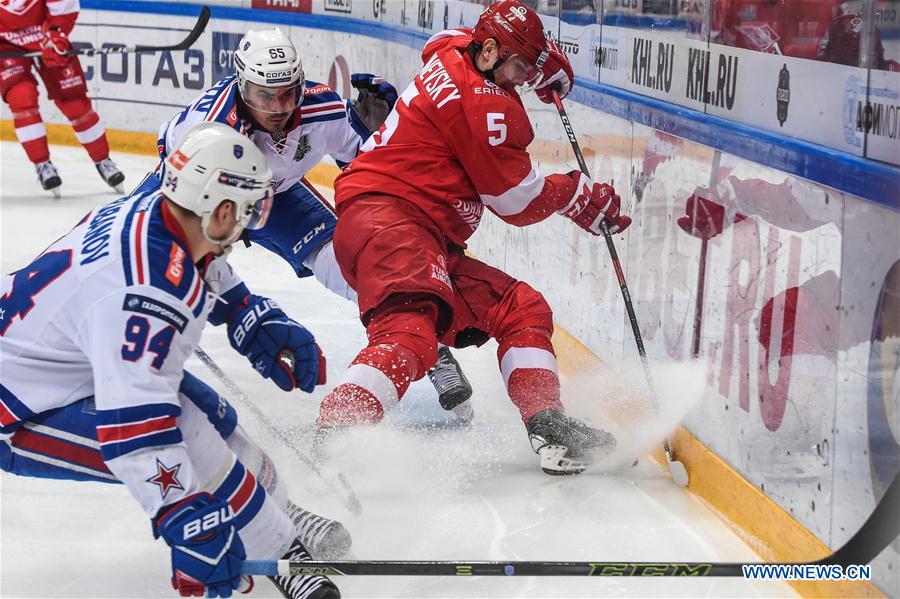 (SP)RUSSIA-MOSCOW-ICE HOCKEY-KHL-SPR VS SKA