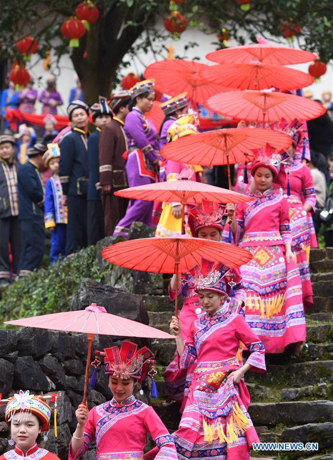 #CHINA-GUANGXI-LUOCHENG-MULAO ETHNIC GROUP-TRADITIONAL WEDDING (CN)