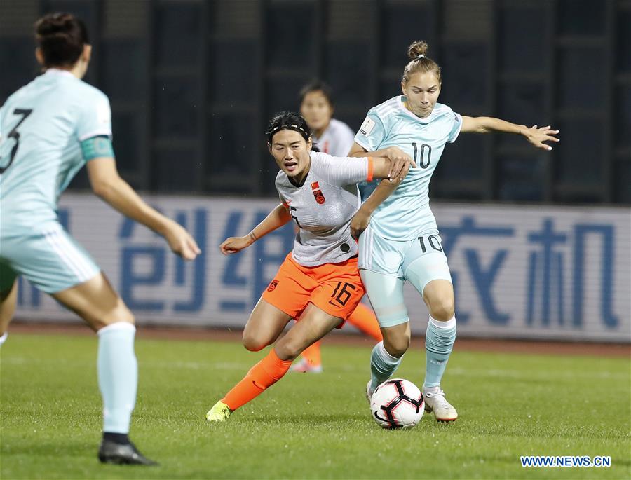 (SP)CHINA-WUHAN-FOOTBALL-INTERNATIONAL WOMEN'S FOOTBALL TOURNAMENT WUHAN 2019-CHINA VS RUSSIA (CN)