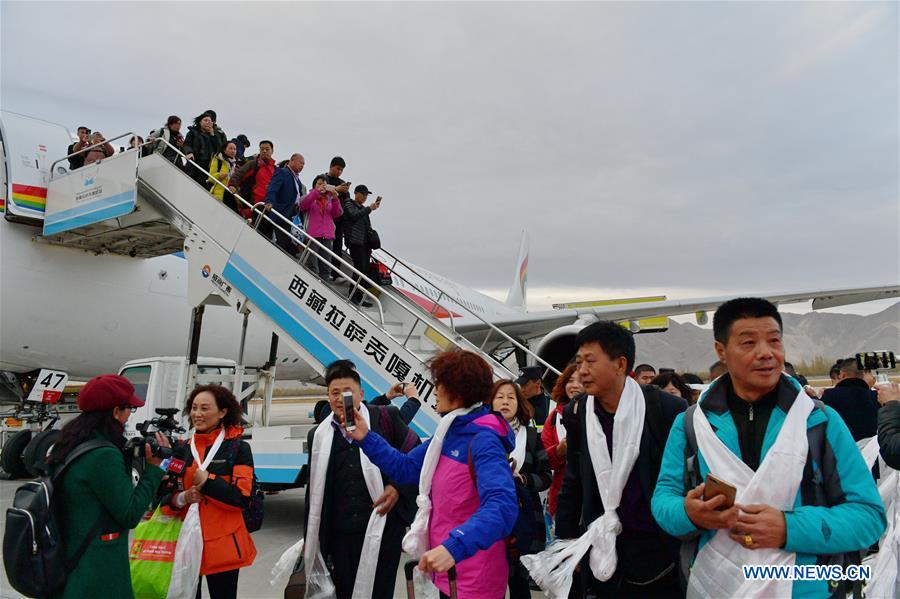 CHINA-LHASA-HELSINKI-INTERCONTINENTAL AIR ROUTE-LAUNCH (CN)