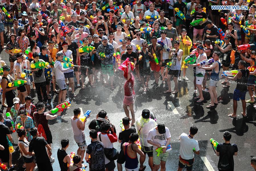 THAILAND-BANGKOK-SONGKRAN FESTIVAL-WATER FIGHT