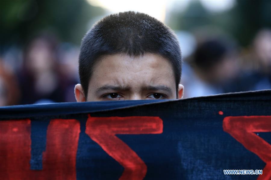 GREECE-ATHENS-REFUGEES-DEMONSTRATION-HOUSING