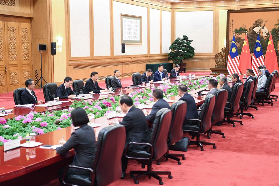 (BRF)CHINA-BEIJING-XI JINPING-MALAYSIAN PM-MEETING (CN)