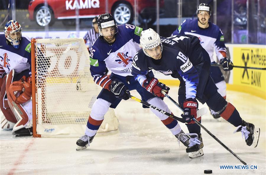 (SP)SLOVAKIA-KOSICE-ICE HOCKEY-IIHF-WORLD CHAMPIONSHIP-GROUP A-USA VS GBR