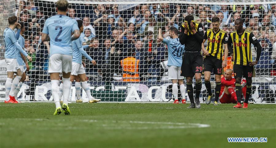 (SP)BRITAIN-LONDON-FOOTBALL-FA CUP-FINAL-MAN CITY VS WATFORD