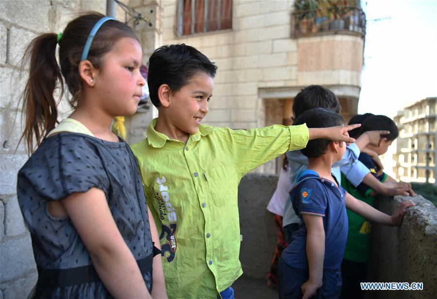 SYRIA-DAMASCUS-CHILDREN