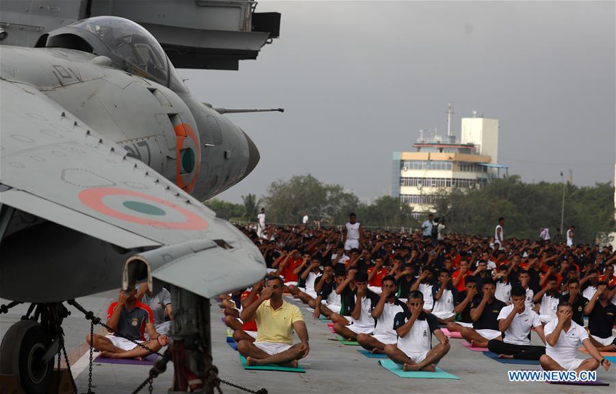 INDIA-MUMBAI-INTERNATIONAL YOGA DAY