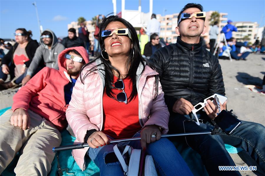 CHILE-LA SERENA-SOLAR ECLIPSE