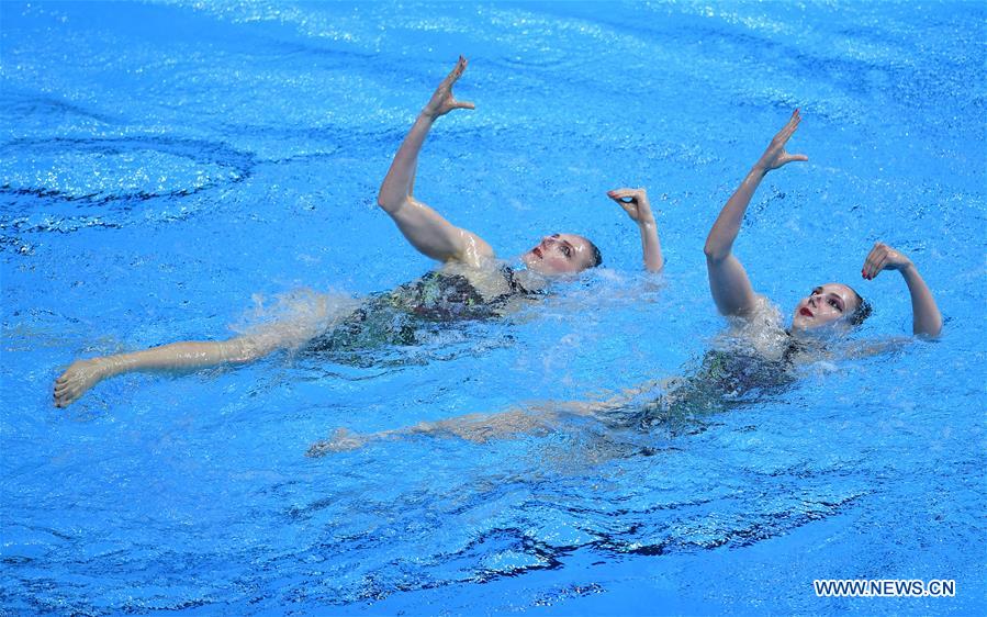 (SP)SOUTH KOREA-GWANGJU-FINA WORLD CHAMPIONSHIPS-ARTISTIC SWIMMING-WOMEN'S DUET TECHNICAL